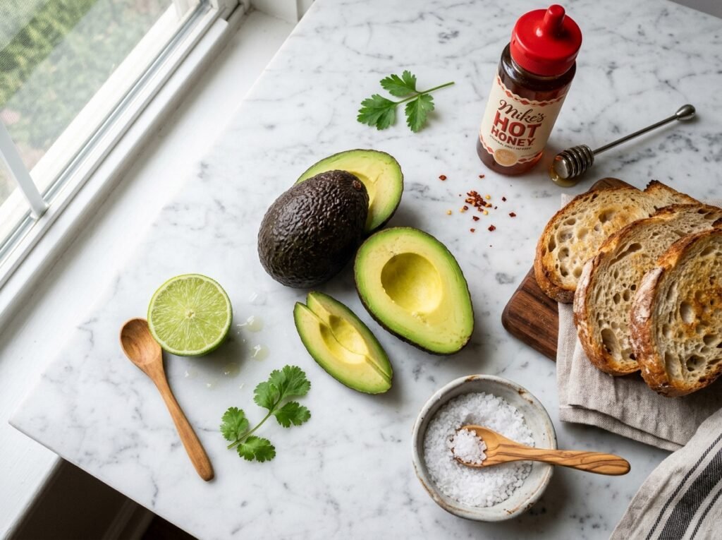 Hot Honey Avocado Toast Recipe