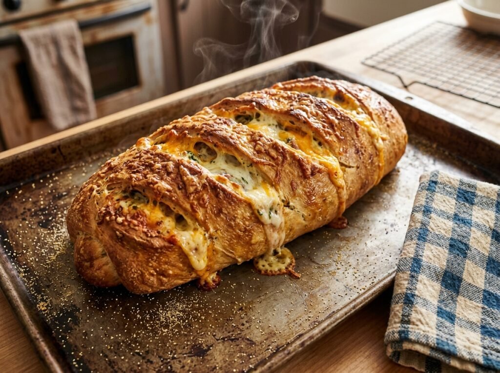 Crack Chicken Stuffed Bread Recipe