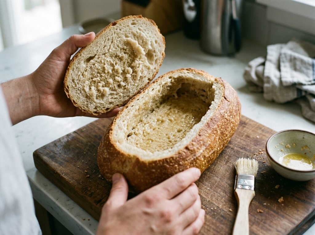 Crack Chicken Stuffed Bread Recipe
