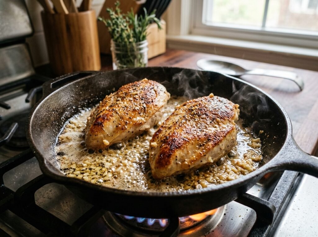 Garlic Butter Chicken Alfredo Bake Recipe