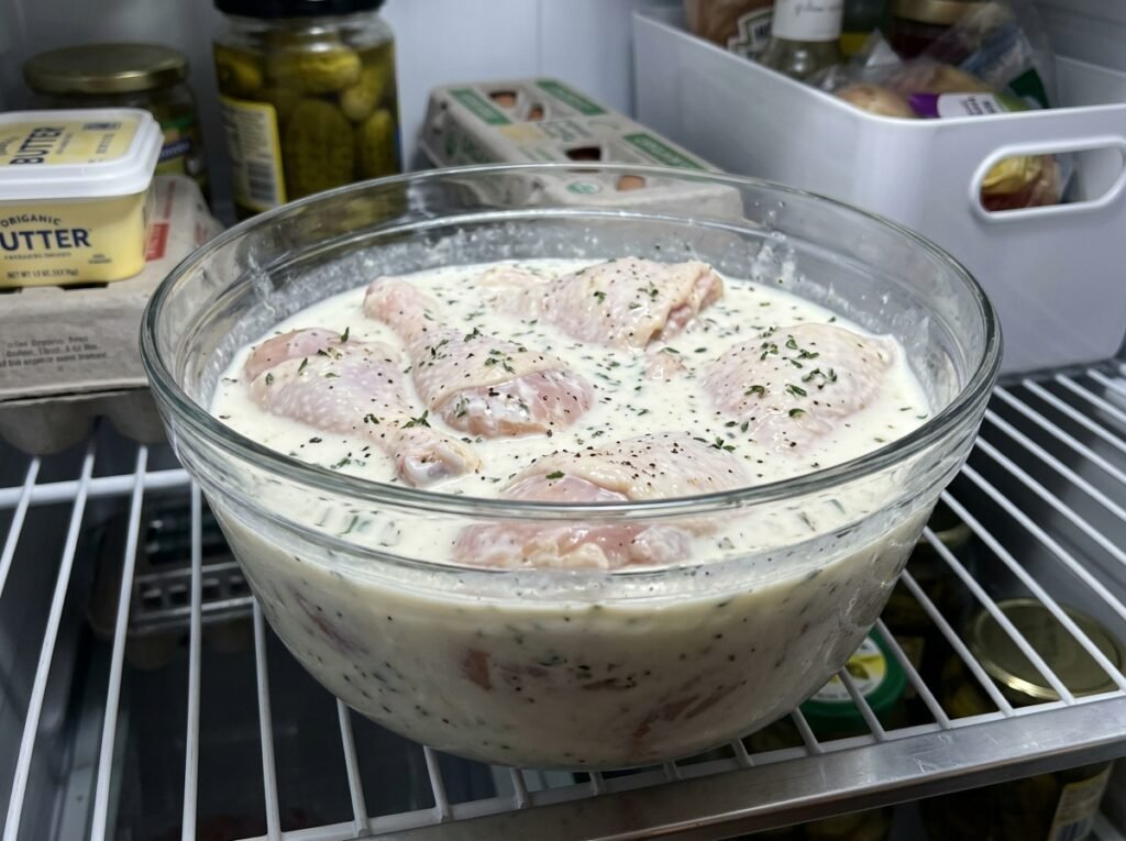 Chicken in buttermilk brine