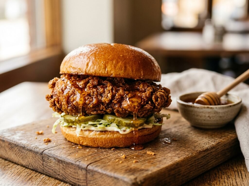 Crispy Hot Honey Chicken Sandwich Recipe