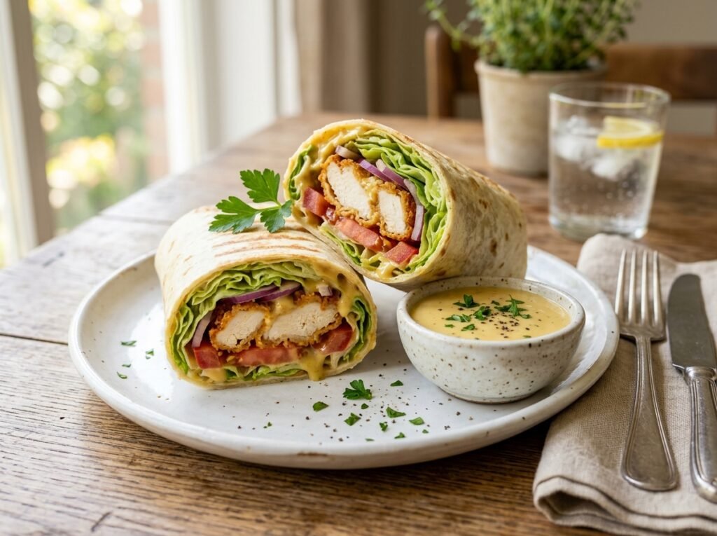 Crispy Honey Mustard Chicken Wrap Recipe