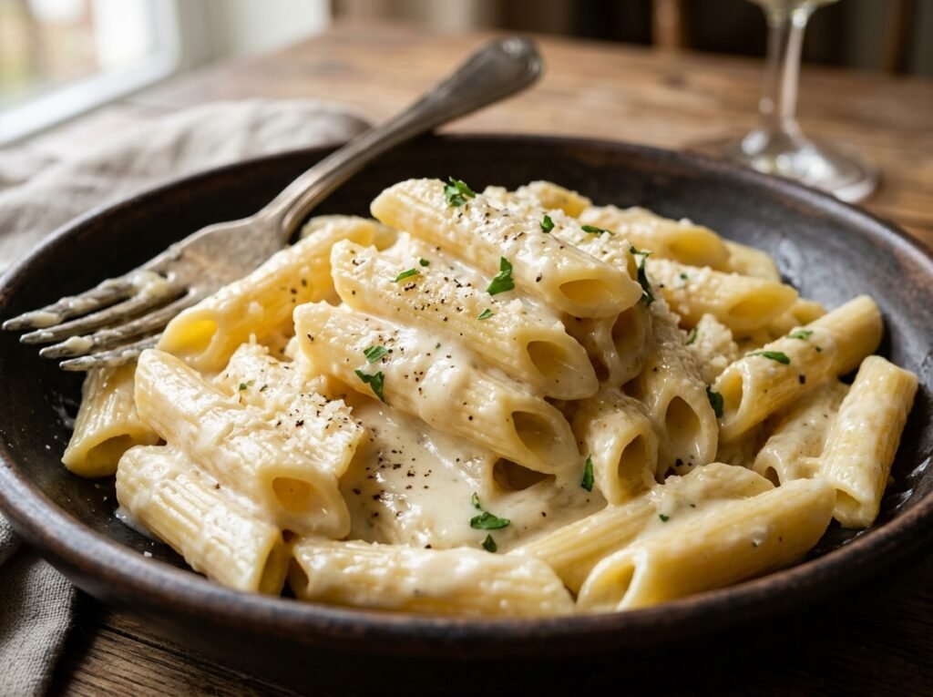Garlic Butter Chicken Alfredo Bake Recipe
