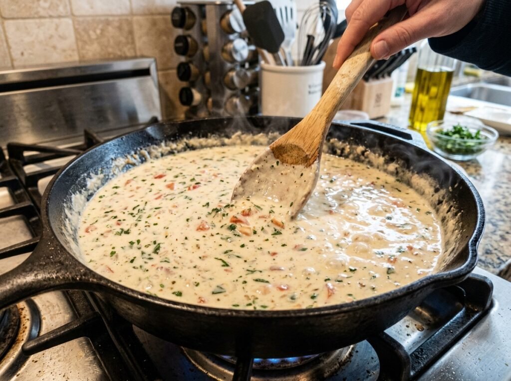 creamy tuscan chicken skillet
