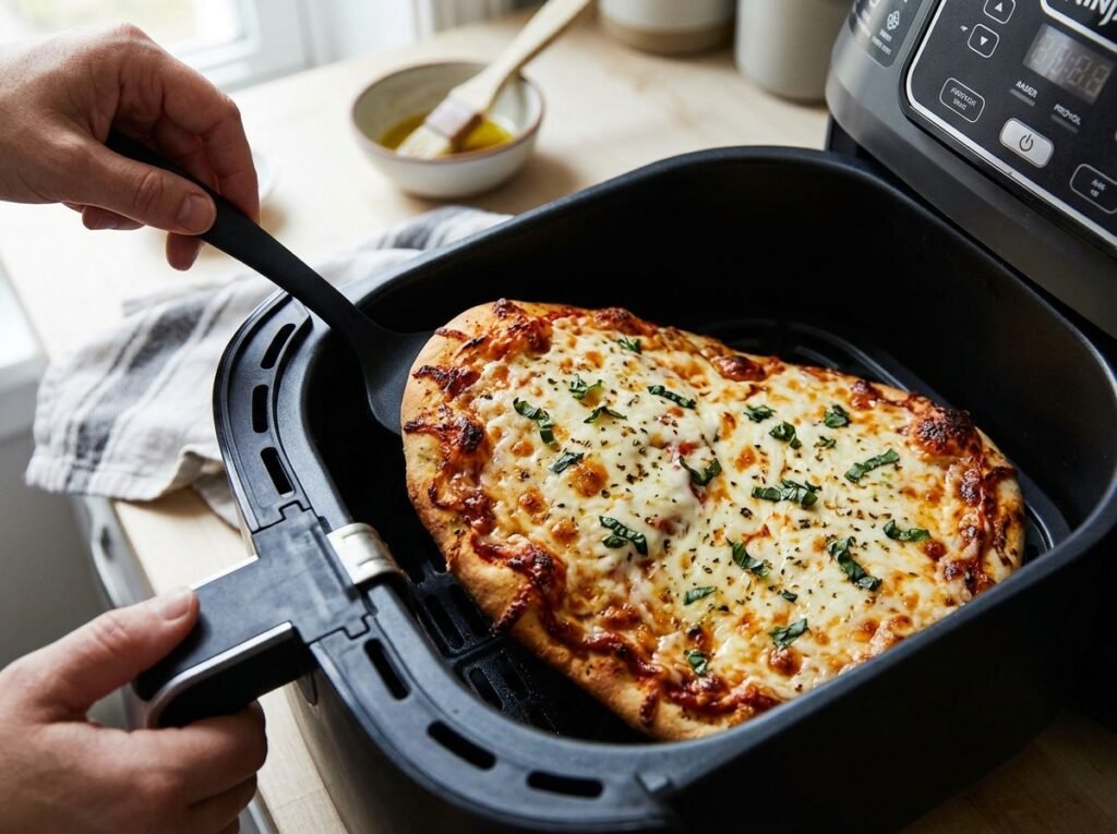 Air Fryer BBQ Chicken Flatbread Recipe