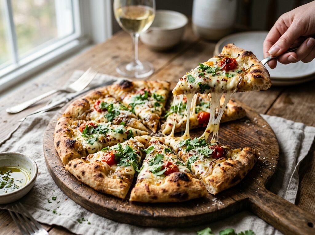 Air Fryer BBQ Chicken Flatbread Recipe
