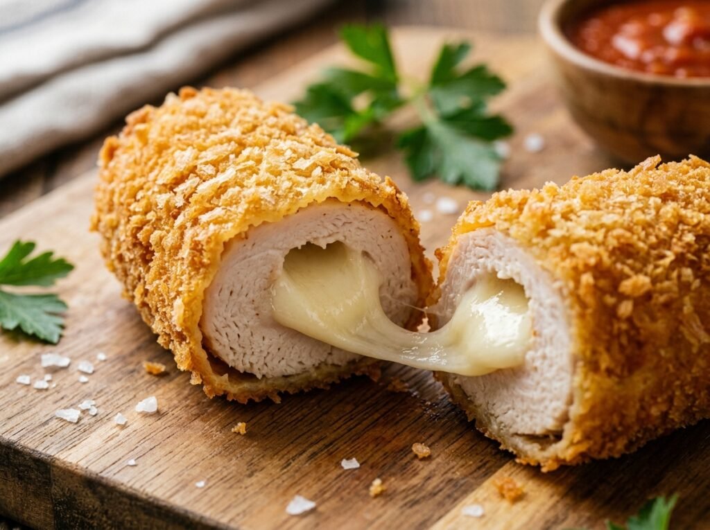Hot Honey Chicken Mozzarella Sticks Recipe