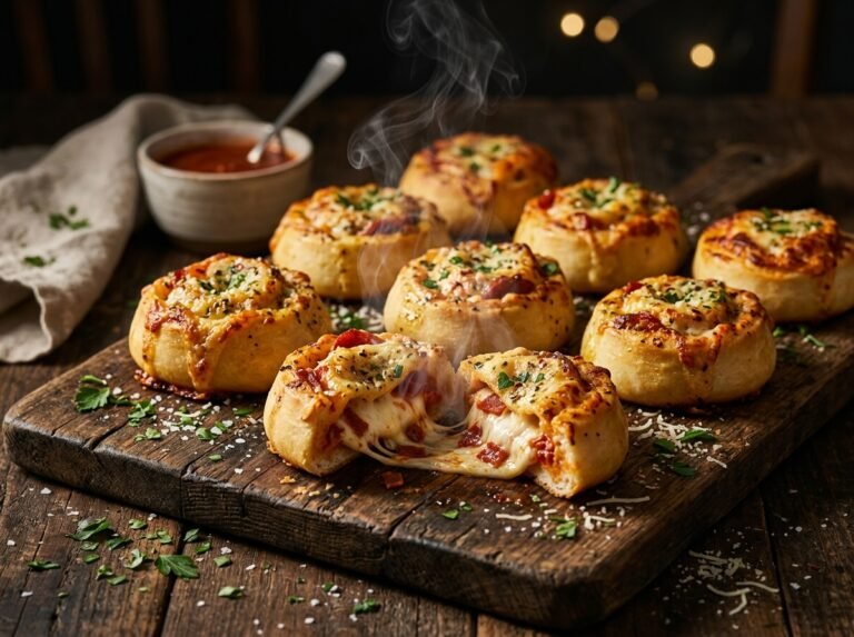 Air Fryer Garlic Bread Pizza Rolls Recipe