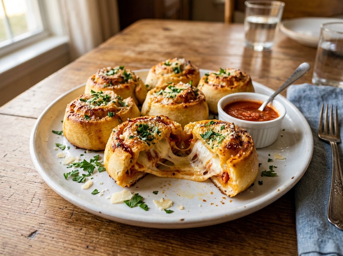 Air Fryer Garlic Bread Pizza Rolls Recipe