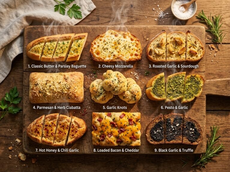 **Focus Keyword:** **Garlic Bread Recipes**