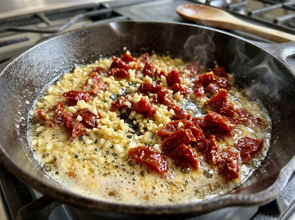 creamy tuscan chicken skillet