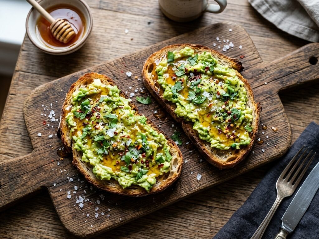 Hot Honey Avocado Toast Recipe