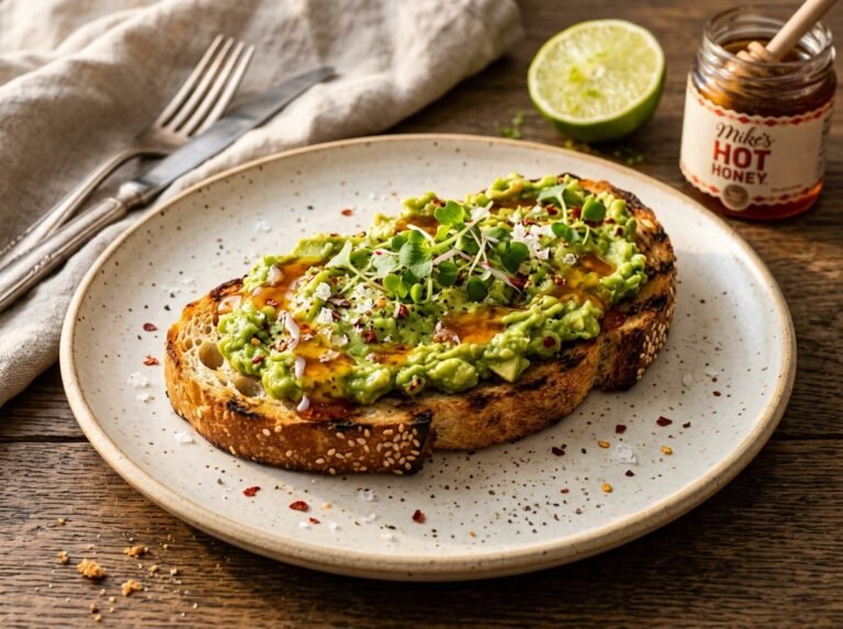 Hot Honey Avocado Toast Recipe