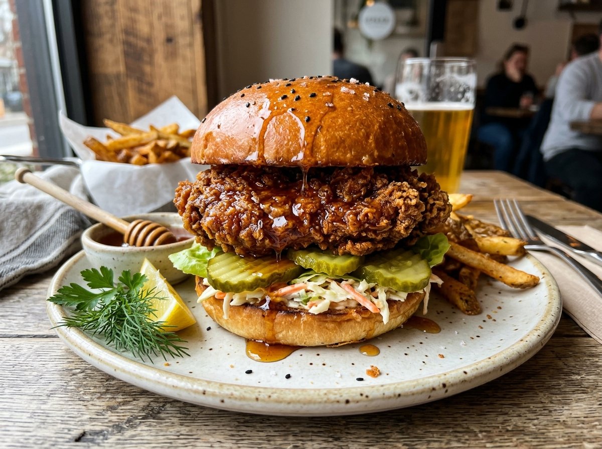 Crispy Hot Honey Chicken Sandwich Recipe