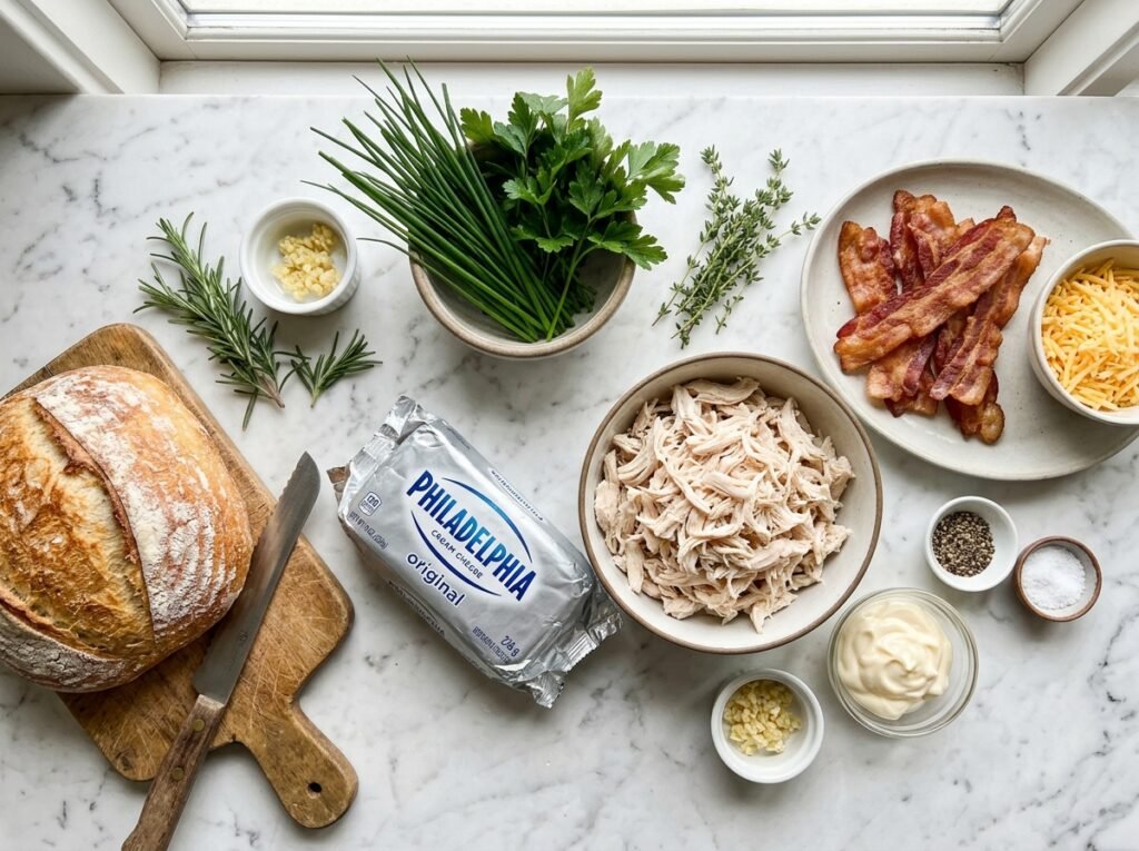 Crack Chicken Stuffed Bread Recipe