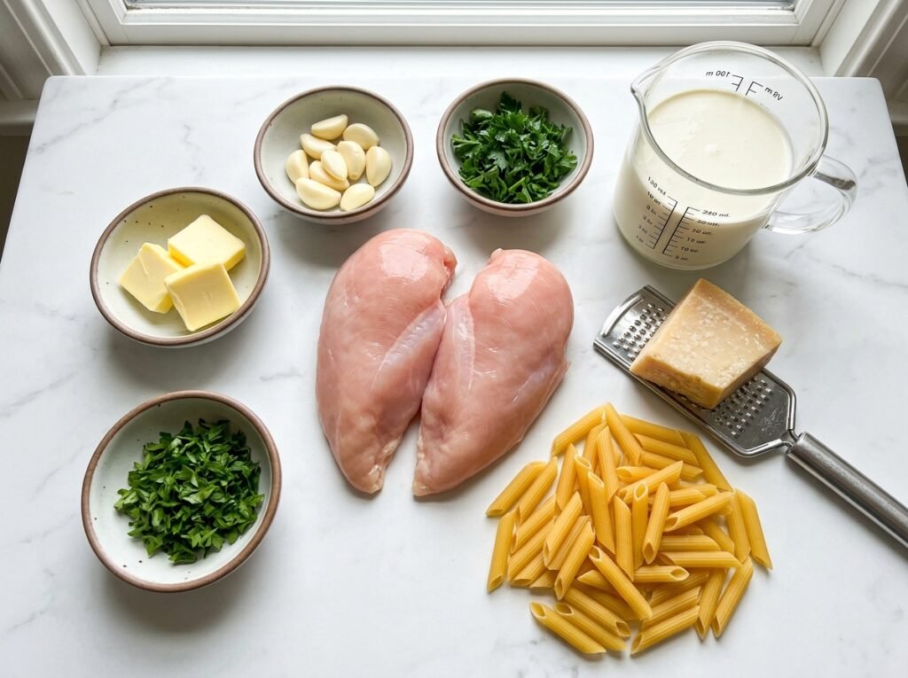 Garlic Butter Chicken Alfredo Bake Recipe