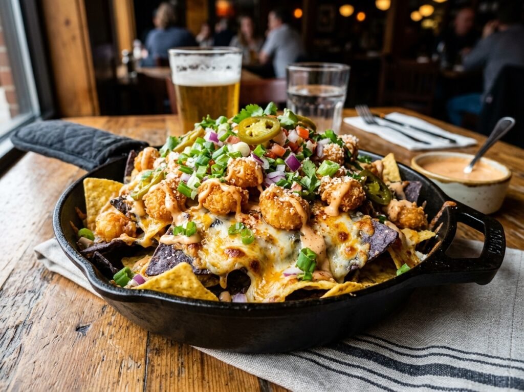 Crispy Bang Bang Chicken Loaded Nachos Recipe