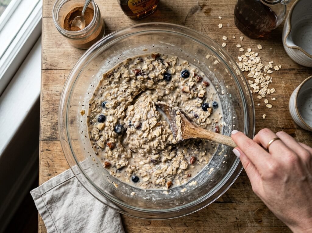 Blueberry Cheesecake Overnight Oats