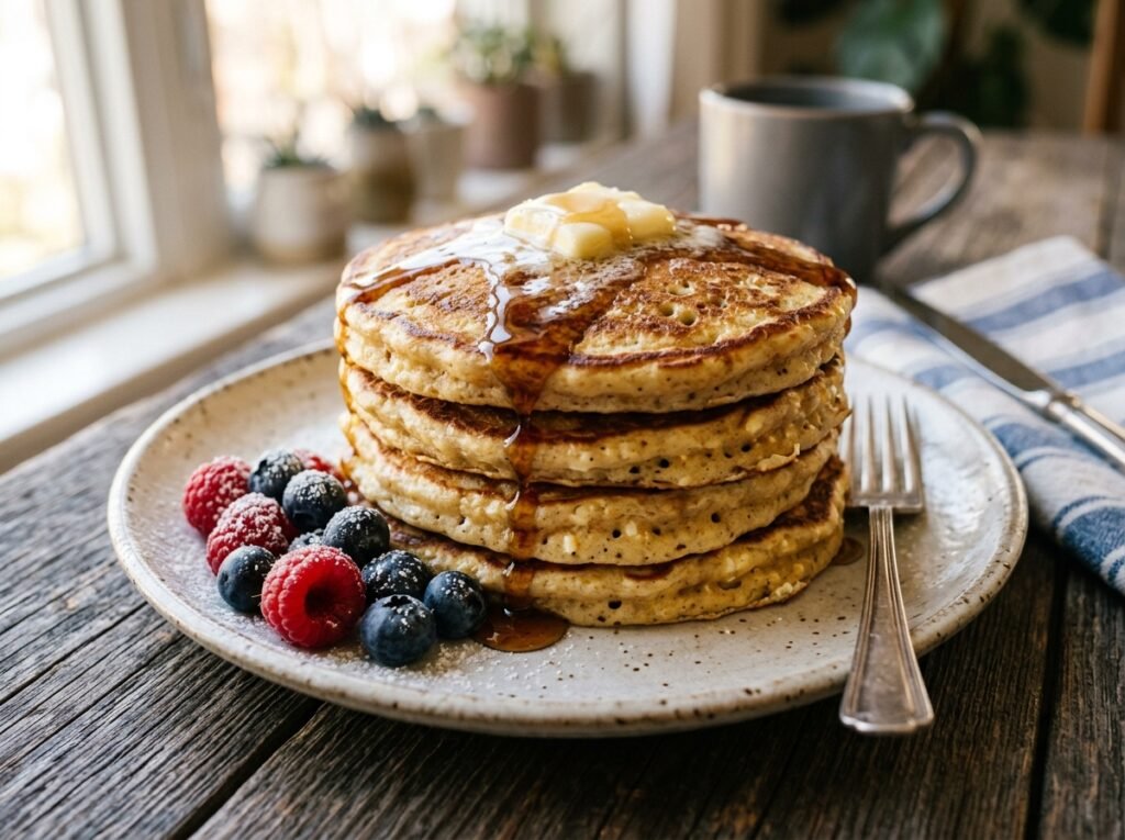 Cottage Cheese Protein Pancakes