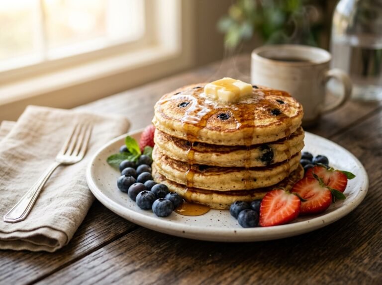 Cottage Cheese Protein Pancakes