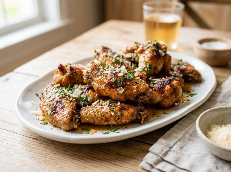 Garlic Parmesan Chicken Wings Recipe