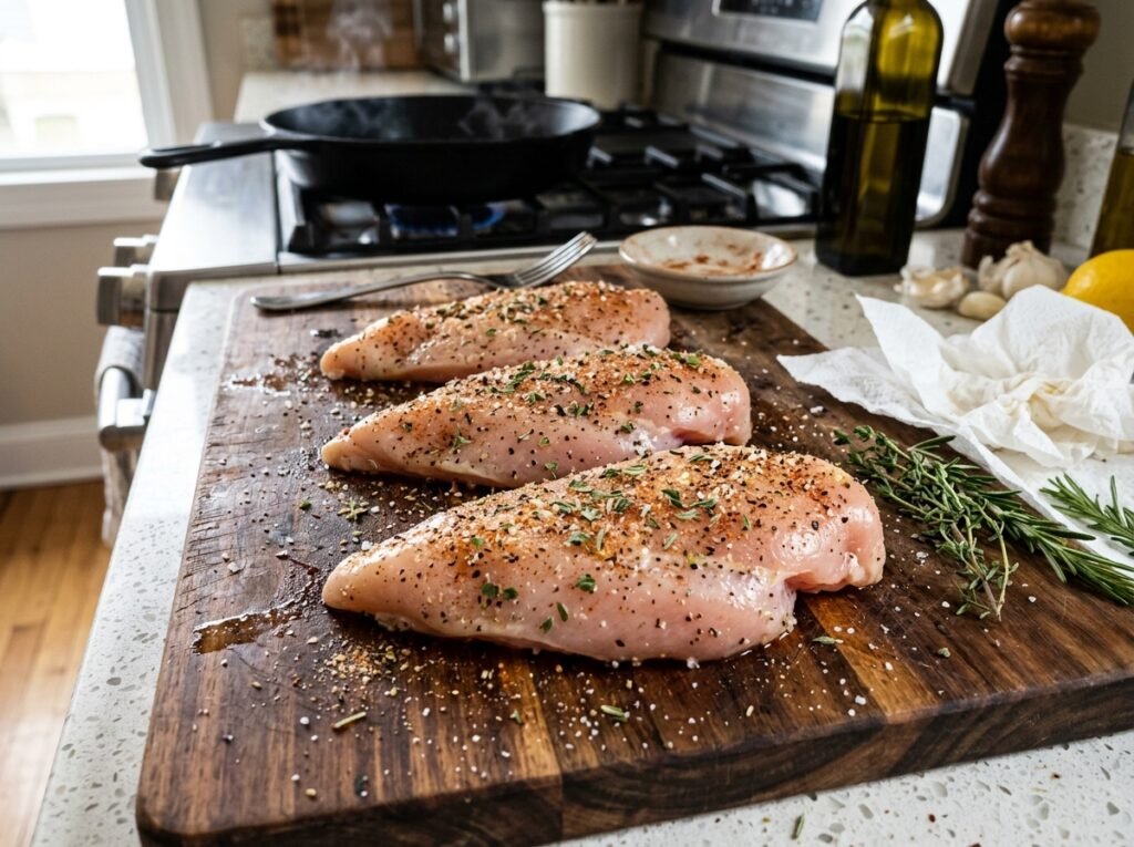 creamy tuscan chicken skillet