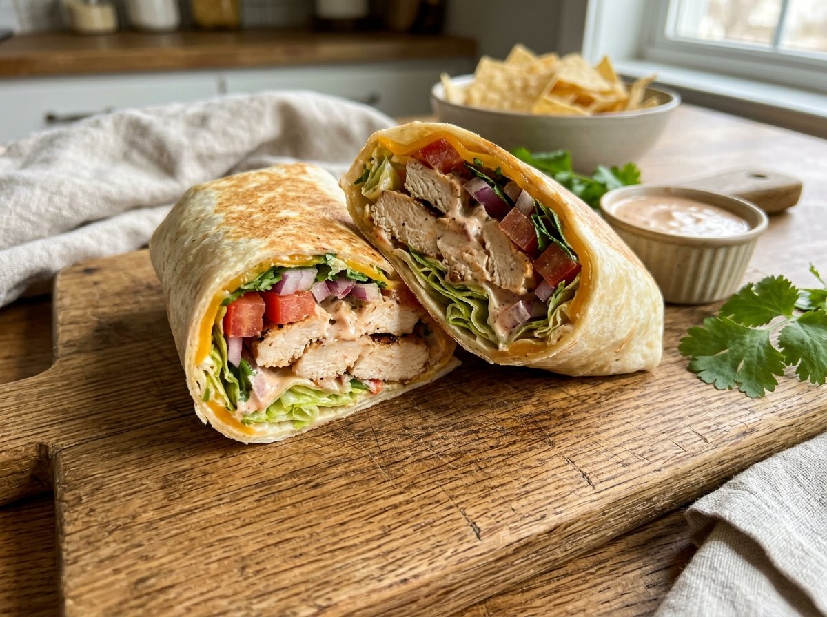 Chipotle Ranch Chicken Wrap Recipe