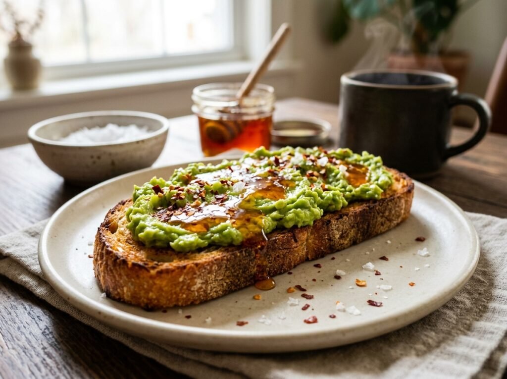 Hot Honey Avocado Toast Recipe