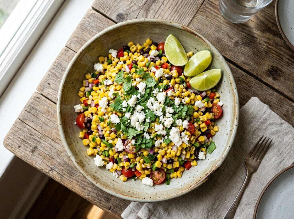 Easy Mexican Street Corn Salad Recipe